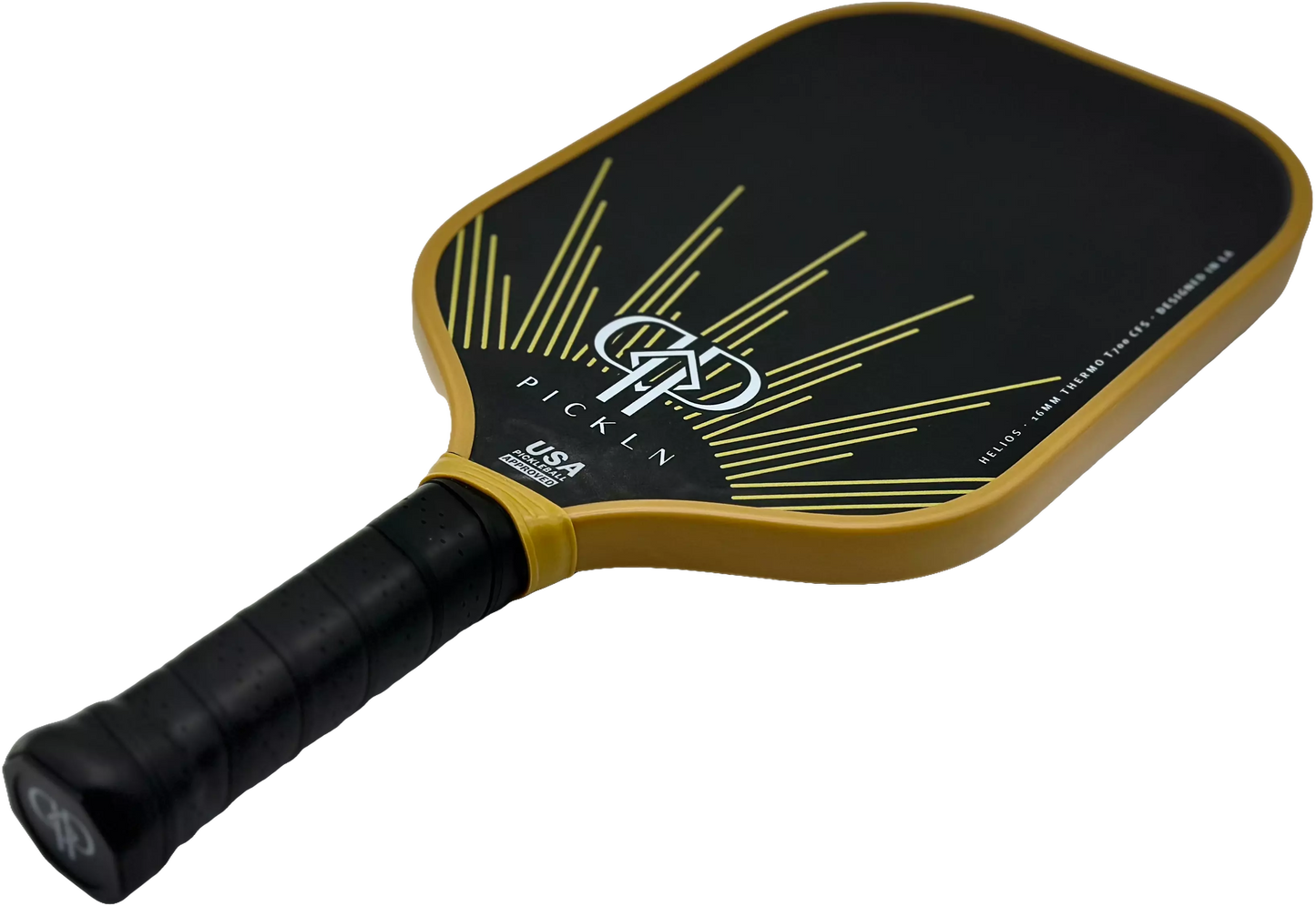 Helios: Elongated Thermoformed 16MM Carbon Fiber Pickleball Paddle by Pickln