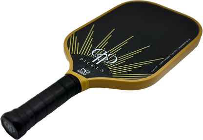 Helios: Elongated Thermoformed 16MM Carbon Fiber Pickleball Paddle by Pickln