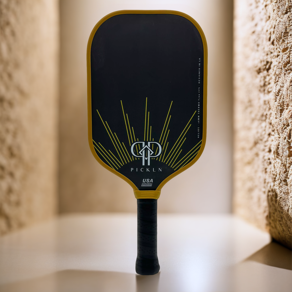 Helios: Elongated Thermoformed 16MM Carbon Fiber Pickleball Paddle by Pickln