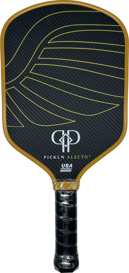 Gen3 Alecto3: Kevlar Hybrid Thermoformed 16MM DynamoCore Pickleball Paddle - Thermoformed Control with Power